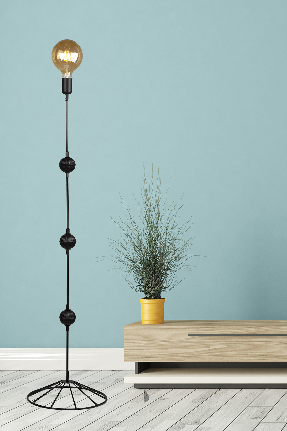 Karlos Floor lamp Black